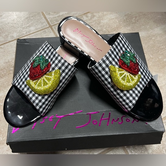 🍓🍋 Betsey Johnson Women's Lindyy Slides Sandals🍓🍋SZ 11-NWT - Picture 10 of 14
